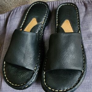 Boc leather slides- sandals size 6